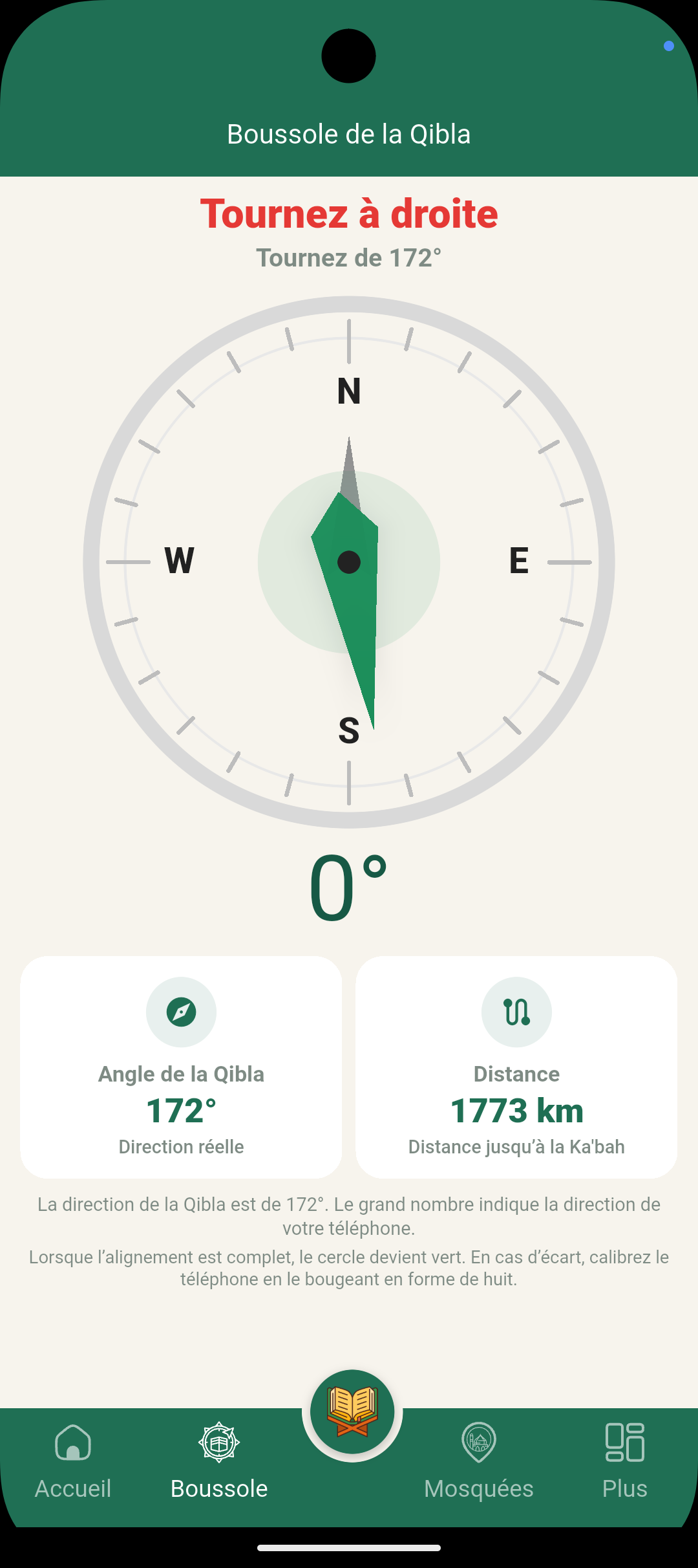 Boussole Qibla