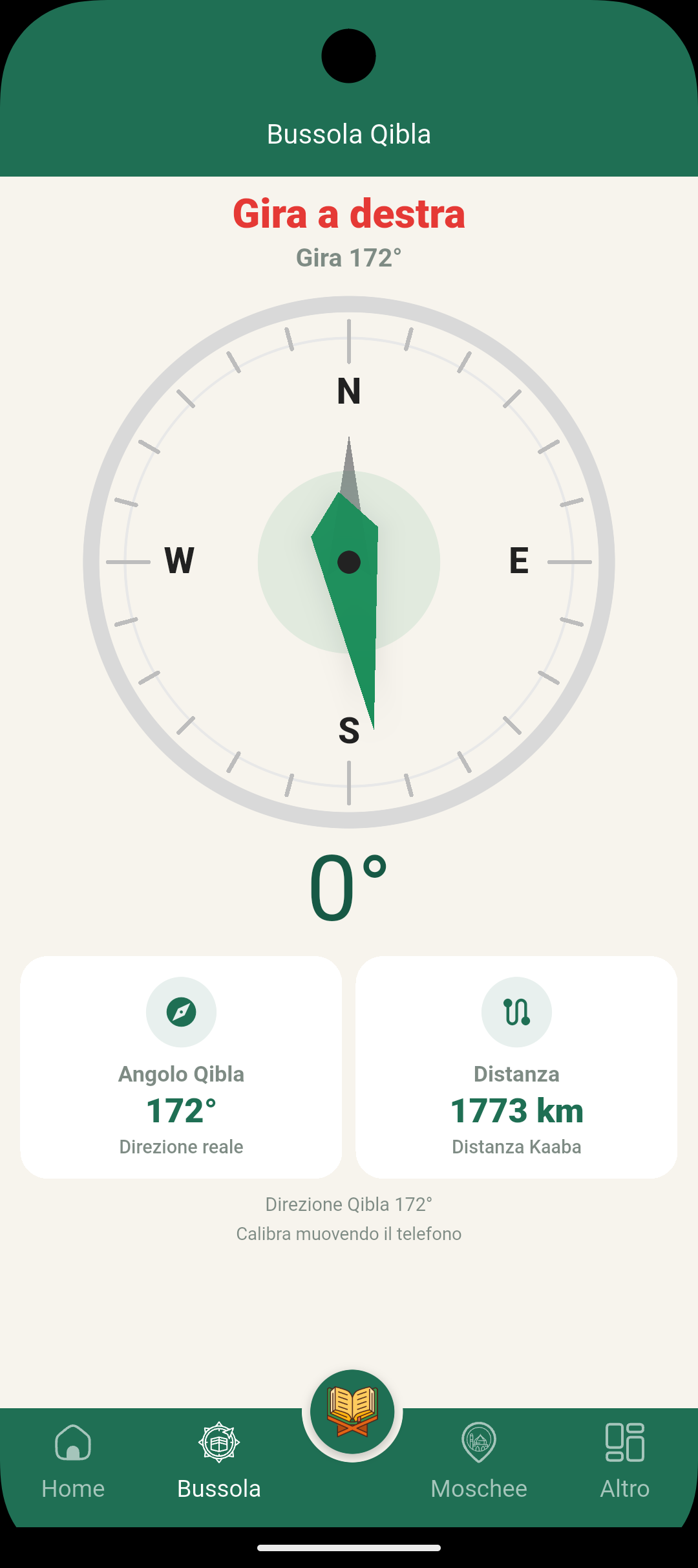 Bussola della Qibla