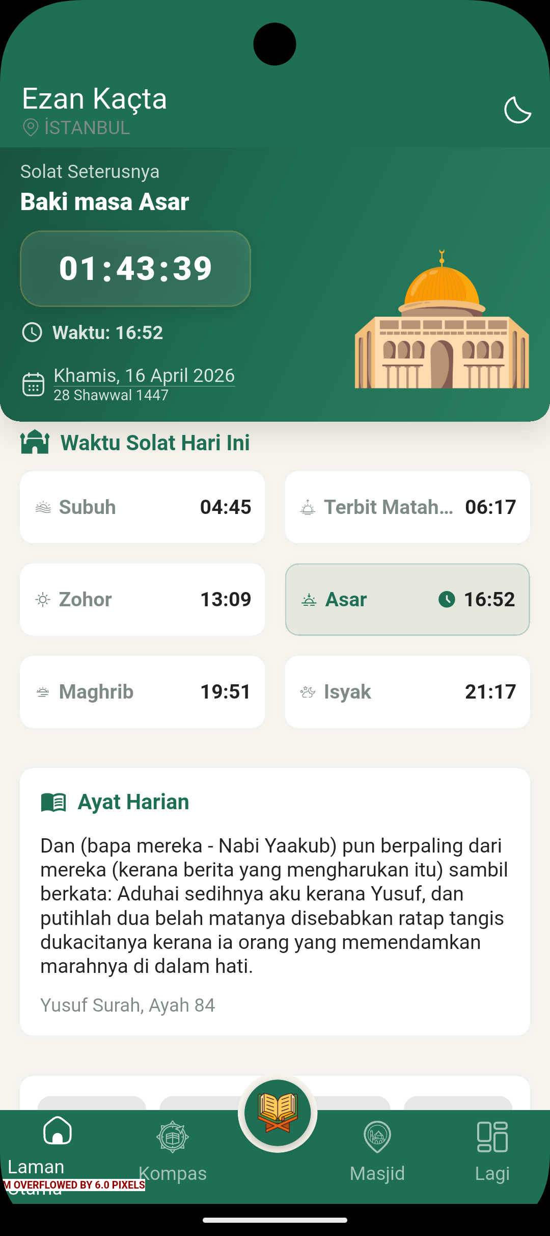 Ezan Kaçta